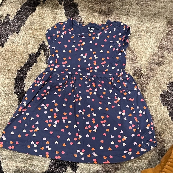 2T toddler dresses pack of 3 hearts and strawberry designs - Picture 5 of 5